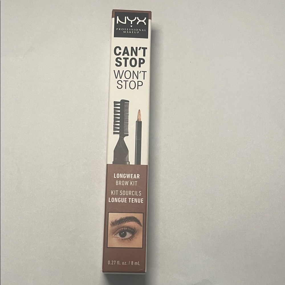 NYX Can't Stop Won't Stop Longwear Brow Kit - Brown